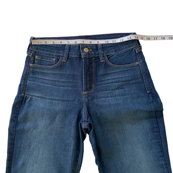 NYDJ Lift Tuck Technology Annabelle Skinny Boyfriend Cuffed Hem Jeans Size 6 - Picture 7 of 14